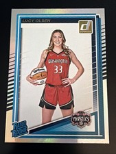 LUCY OLSEN 2025 Donruss WNBA Rated Rookie Holo RC #97 MYSTICS