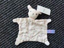 Marks and Spencer M&S cream puppy Dog Comforter Soft Toy bnwt 02666990 muslin