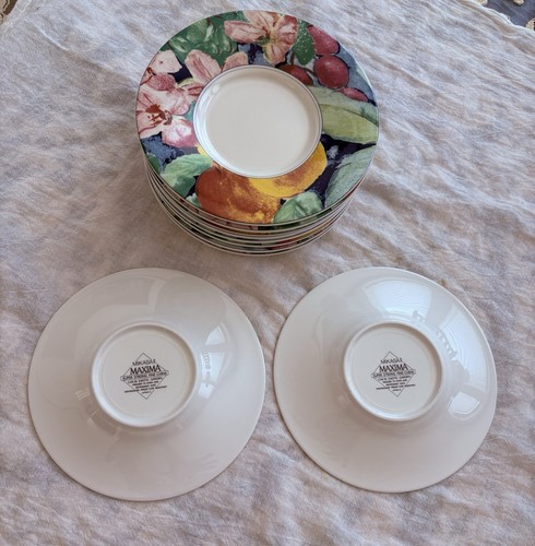 10 Mikasa Maxima Exotic Garden CAK26 Super Strong Fine China 6 3/8" Untertassen - Bild 6 von 10