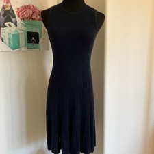 Alice + Olivia Navy Blue knit fit and flare mini dress size XS