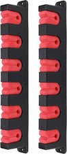 Fishing Rod Rack Holders Wall-mounted Fish Pole Holder Horizontal Red, 1 Pair