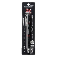 Kokuyo Enpitsu Sharp Mechanical Pencil 0.9Mm Red Metal Grip Pack Of 1