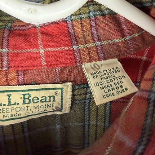 Vintage LL Bean Plaid Flannel Shirt Mens Large Button Down Grunge 90s Made USA by L.L. Bean, Size L, $24.99 - Photo 5