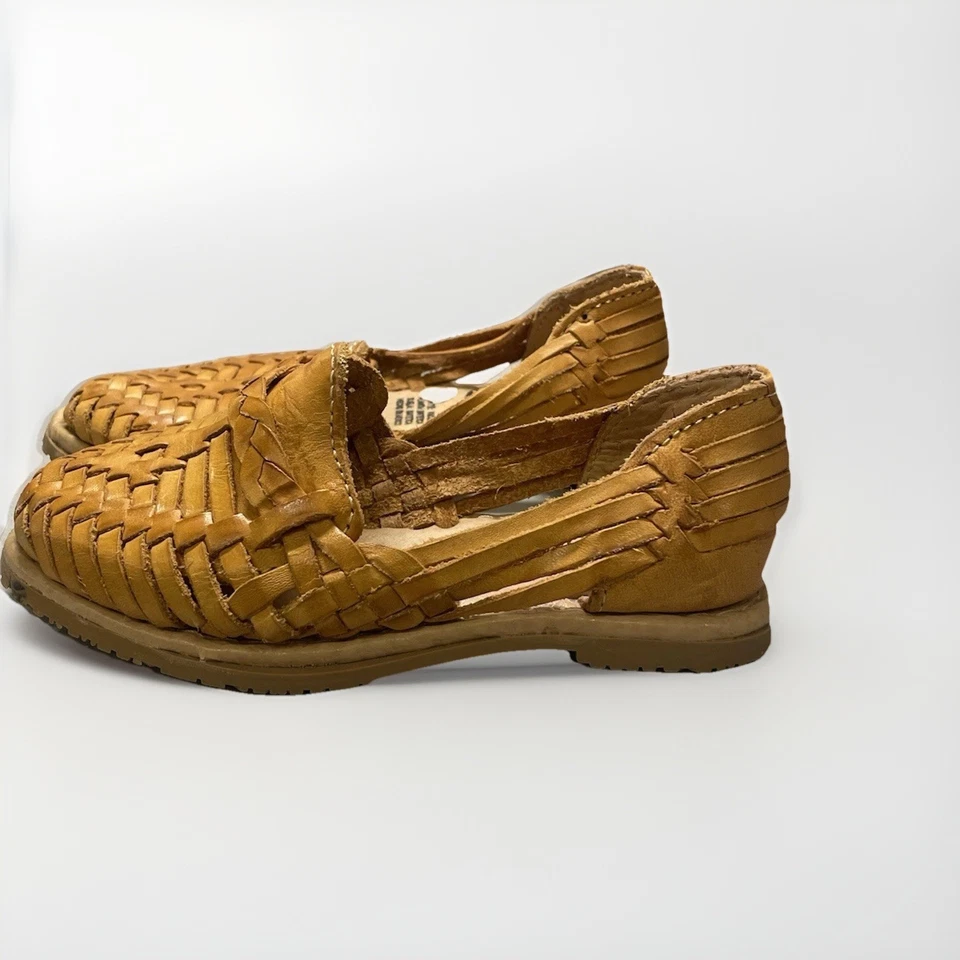 Sandalias de cuero Stephy Huaraches para niños pequeños México talla 17 (aproximadamente EE. UU. 2,5) Foto 4 de 4
