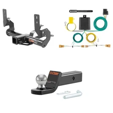 CURT Tow Package Trailer Hitch Wiring Harness 45134 Ball Mount Pin & Clip, 13136