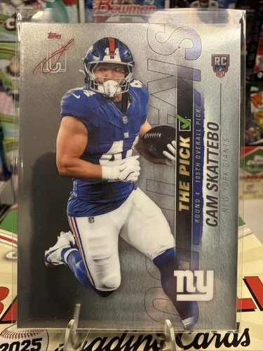 2025 Topps Signature Cam Skattebo Base (RAW)