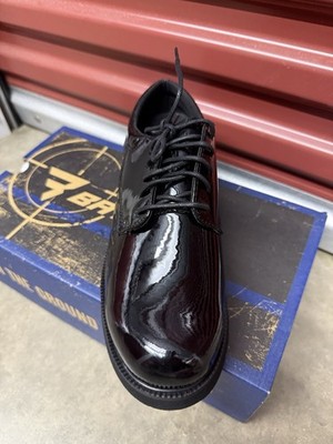 Bates High Gloss Mens Dress Shoes Size 7.5 M Black Military  display picture 1