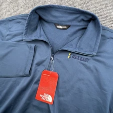 The North Face 1/4 Zip Tech Fleece Men’s Size Large Blue Wing Teal NWT Keller