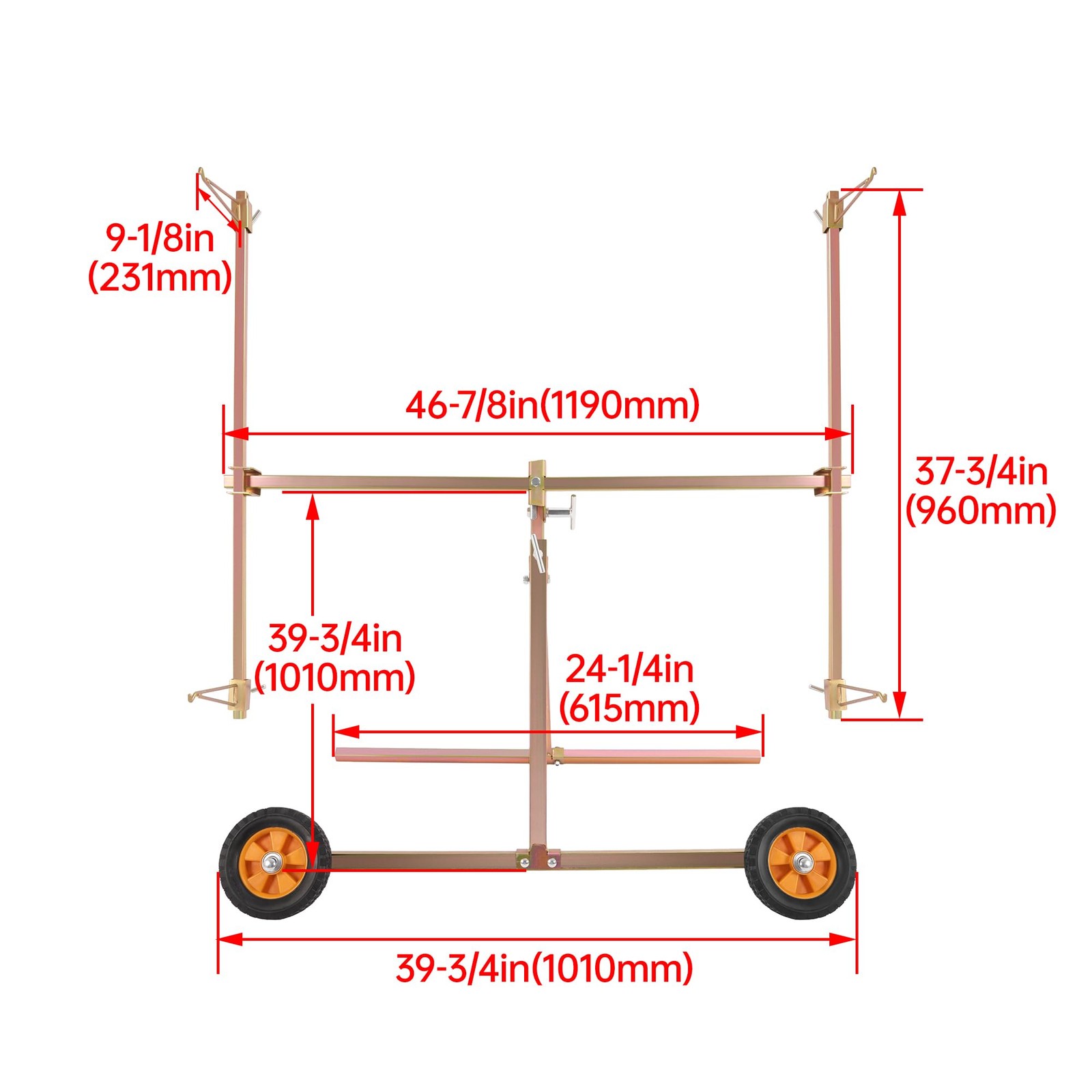 Universal Panel Paint Stand Rotating Panel Repair Stand Folding Design for Hoods