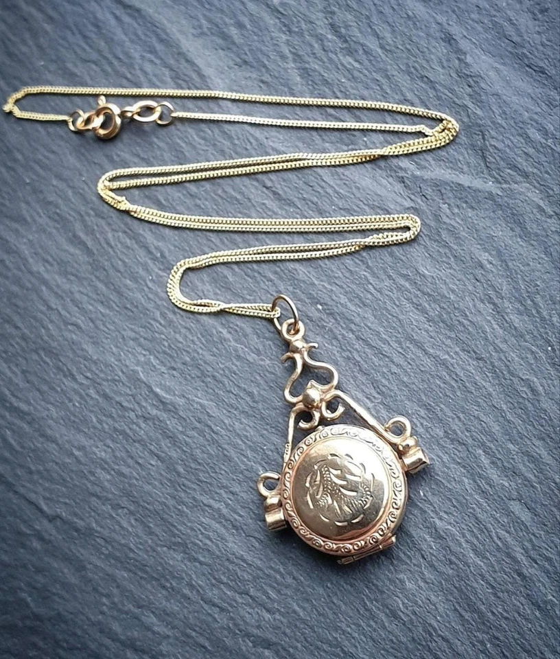 9 Karat Vintage Schmuck Medaillon