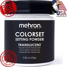 Mehron Makeup Colorset Setting Powder - TRANSLUCENT Setting Powder  .85 oz T...