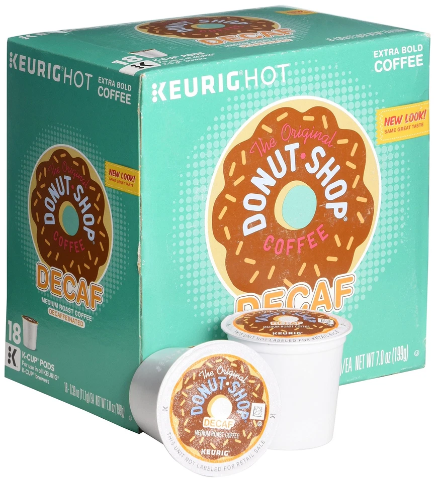 Keurig Compatible Donut Shop Café Descafeinado 18 Cuentas K Tazas Sabor Extra Audaz Foto 2 de 4