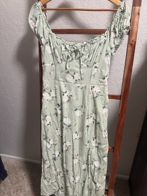 Aeropostale seafoam green Floral maxi slit sundress tie front MEDIUM NWOT | eBay Aeropostale seafoam green Floral maxi slit sundress tie front MEDIUM NWOT | eBay