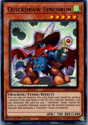 Quickdraw Synchron (Red) LDS3-EN117 Legendary Duelists: Season 3 Yu-Gi-Oh LP