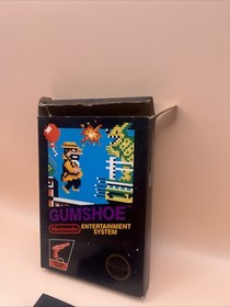 Gumshoe (Nintendo, 1986) NES Black Box Complete 5 Screw Hang Tab TESTED