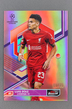 2023 Topps Finest UEFA Luis Diaz Base Rose Gold /75 #96 Liverpool FC