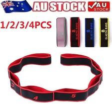 8 Section Yoga Stretching Belt Elasticity Dance Tension Band AU