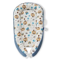 Premium Muslin Baby Lounger - Foldable, Adjustable, Breathable Infant Seat