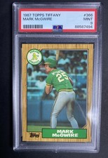1987 TOPPS TIFFANY MARK MCGWIRE #366 * A'S * ROOKIE * MINT PSA 9 *  