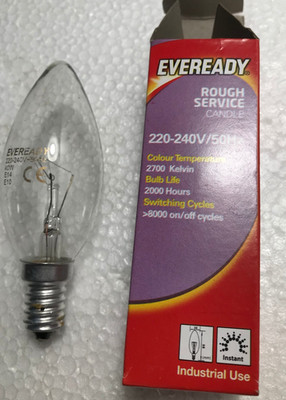 Eveready SES Rough Service Kerzenbirne 40W