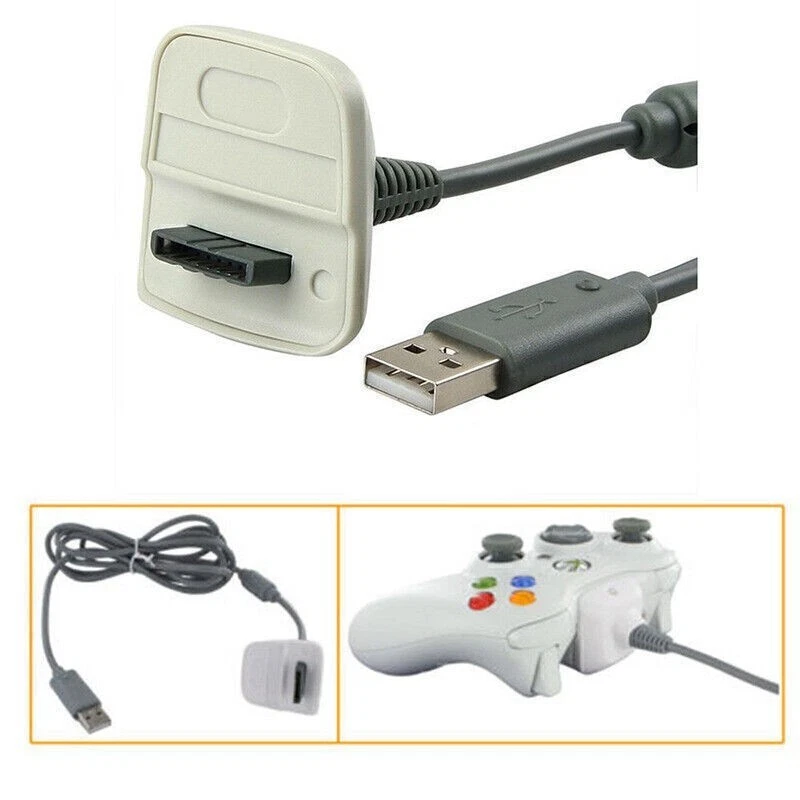 Charging Cable Data Cord For XBOX 360 Wireless Gamepad Controller Accessories - Image 2 of 4