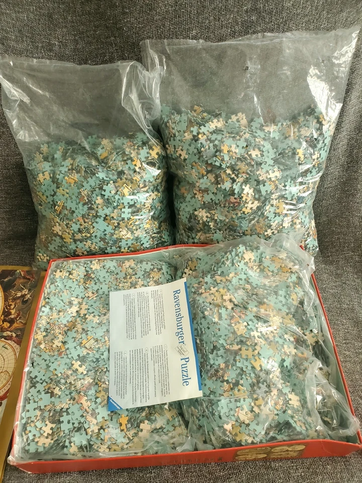 3/4 SEALED RARE Ravensburger 18000 HISTORICAL WORLD MAPS Jigsaw Puzzle New  - Image 4 of 4