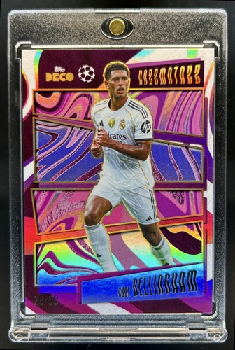 2025-26 Topps Deco UEFA CC Jude Bellingham Razzmatazz Purple #/50 Real Madrid