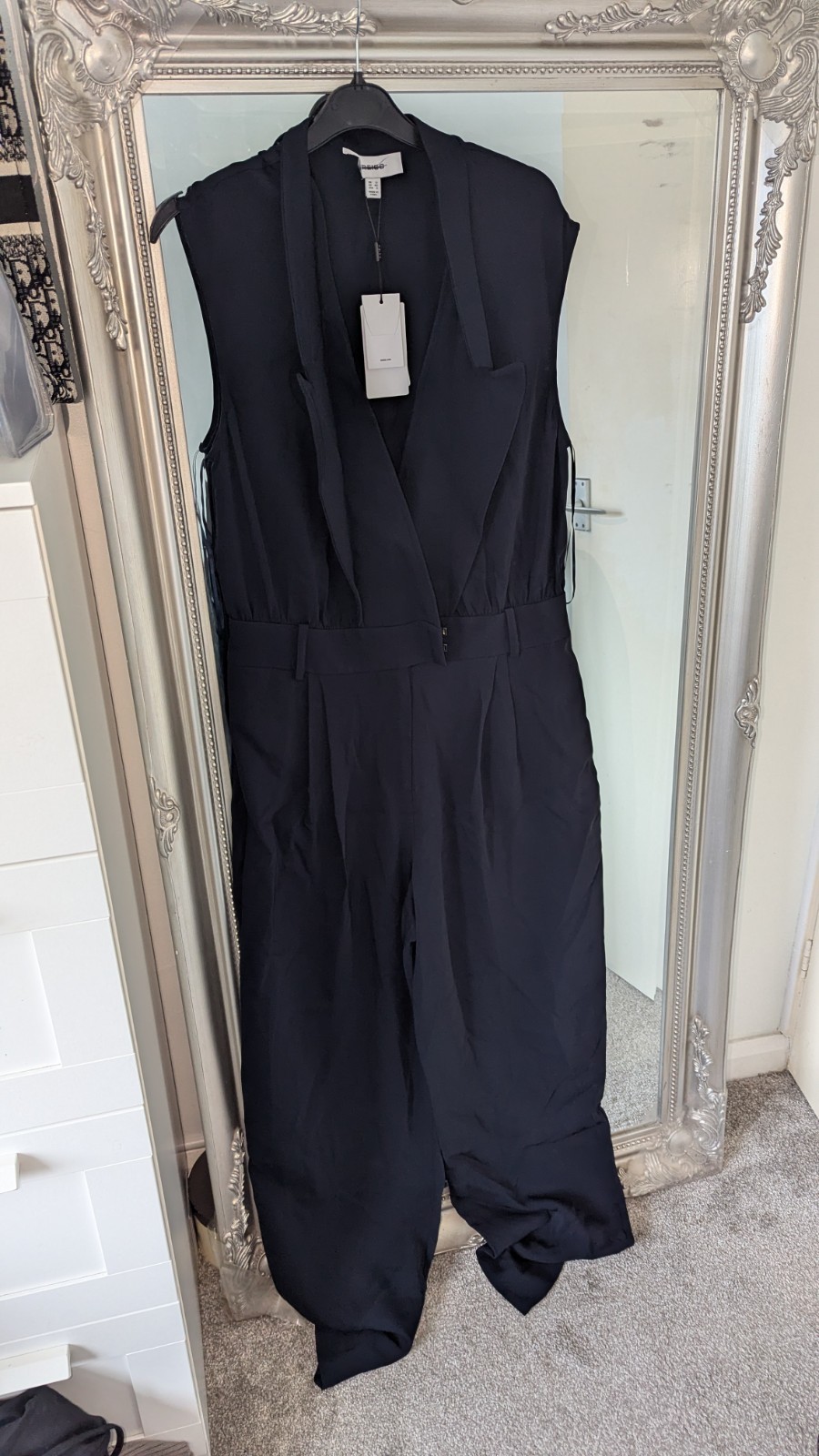 REISS SARA navy jumpsuit Size 12 BNWT RRP £320 image 7