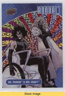 2023-24 Upper Deck DC Annual Color Wheel Sparkle Dr Pharm and Mr Graft READ 1q03