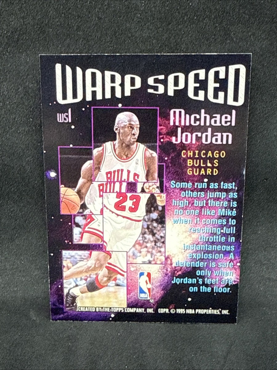 1995-96 Topps Stadium Club Warp Speed Michael Jordan #WS1 HOF 2 | eBay
