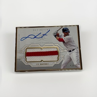 13/15 J.D. Martinez FAC-JM Framed Autographed Patch Baseball Card READ 2020
