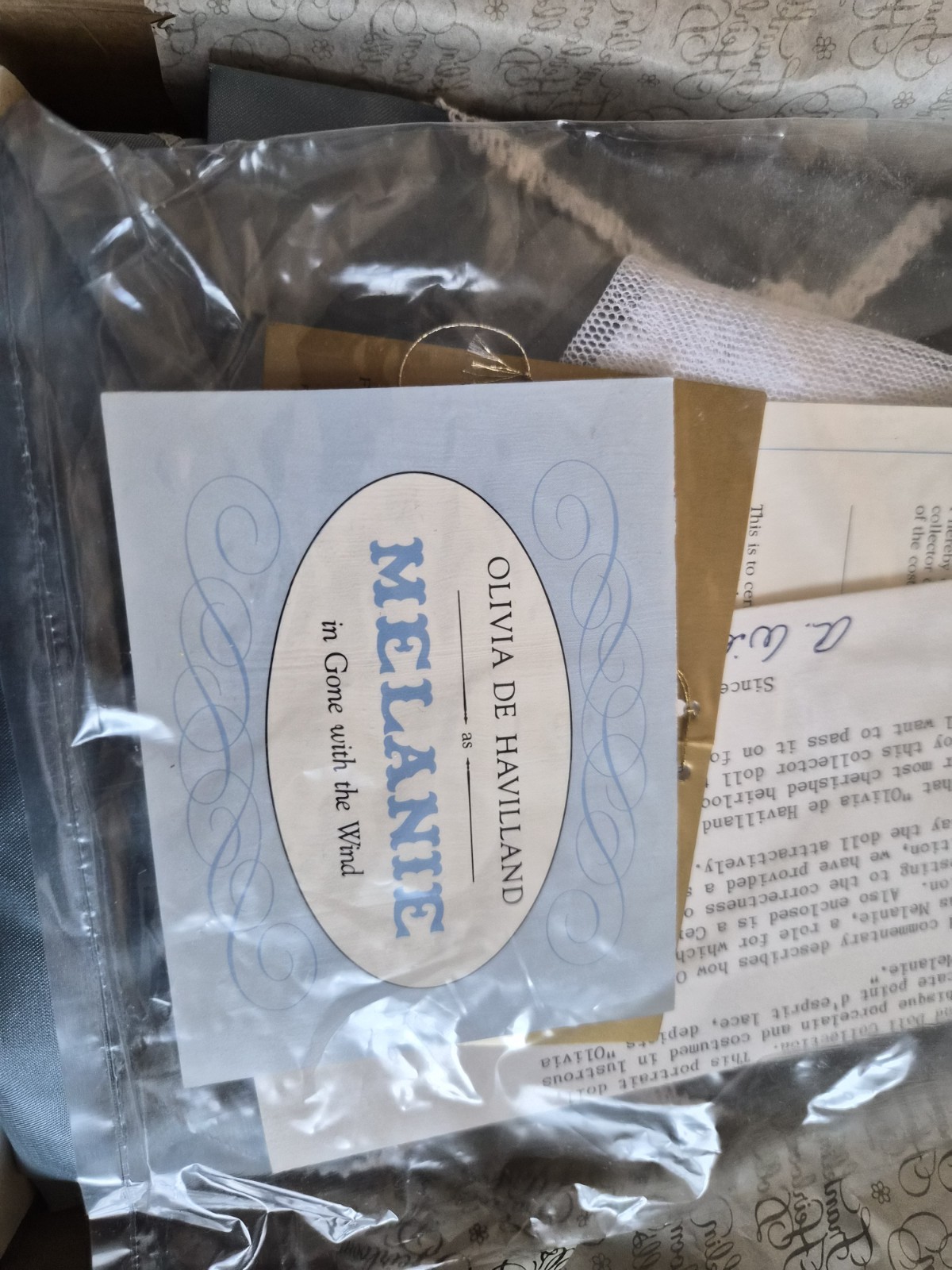 Franklin Heirloom Gone With The Wind Melanie Wilkes Porcelain Doll