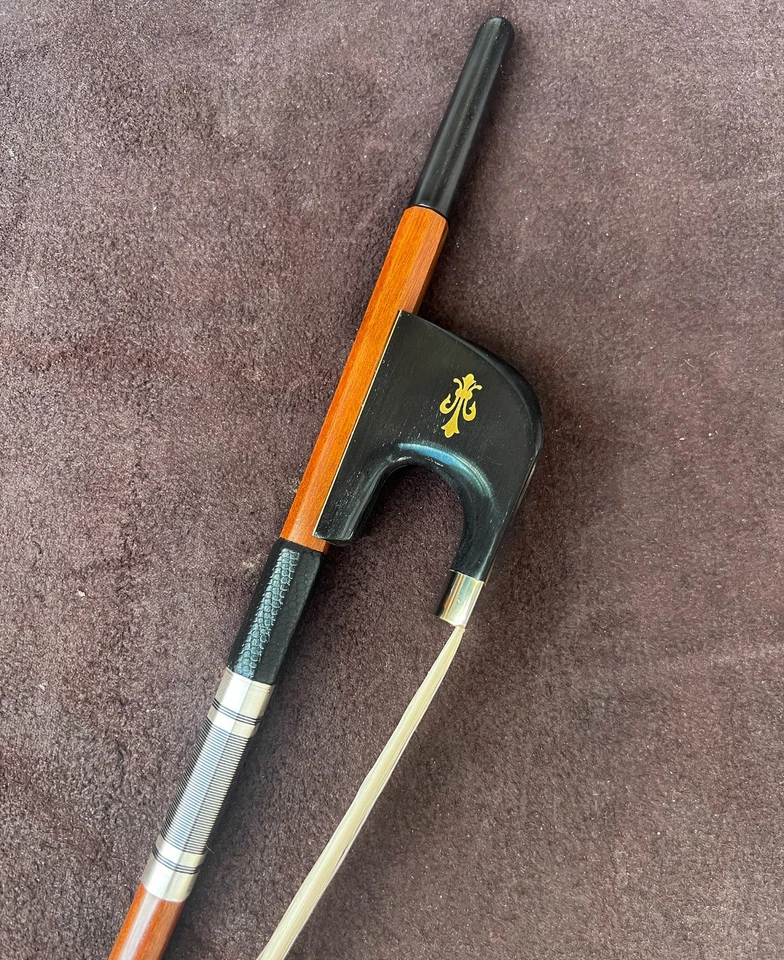 1/4 Double Bass Bow Top Brazilwood German Type Smooth Tuner (Size1/4) - Image 2 of 4