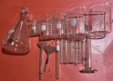 Vintage Lab Glassware Lot Pyrex Kimax B&L