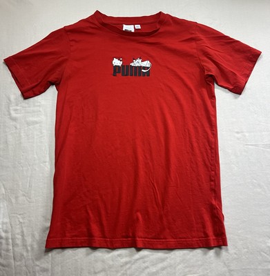 PUMA x HELLO KITTY Big Girls' Short Sleeve T Shirt Red Size XS