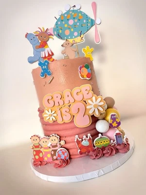 HANDMADE In The Night Garden Cake Topper Set Birthday Personalised Iggle Piggle Daisy