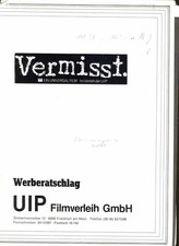 Vermisst - Werberatschlag/Presseinfos