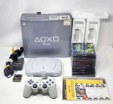 Sony PS One Slim Launch Edition White Console (SCPH-101) CIB w/ 9 Games TESTED