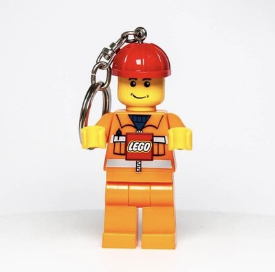 2010 LEGO City Construction Worker - LED Light Key Chain 