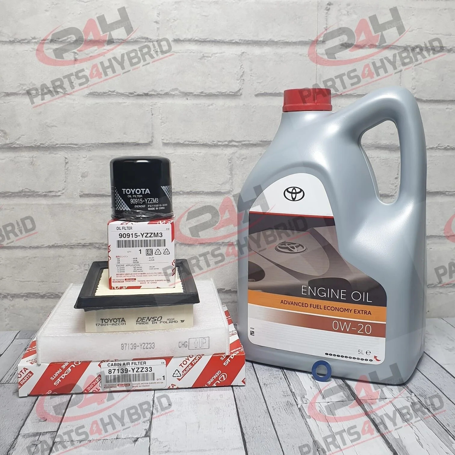 Suzuki Swace Service Kit 2018 -2021 Genuine Toyota 0W20 Oil & All Filters