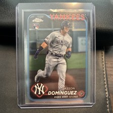 2024 Topps Chrome Update Series - Rookie Debut Jasson Dominguez #USC70 (RC)
