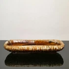 Van Briggle Pottery Brown Drip Center Bowl