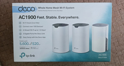 TP-LINK Deco S1900 Mesh WLAN Router-System AC1900 Dual-Band MU-MIMO 3er