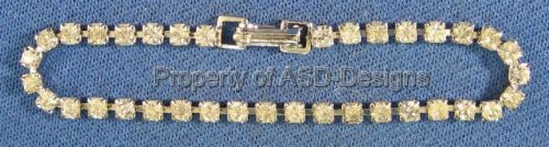 Pulsera de tenis de estrás de cristal de ley 3030 - Imagen 1 de 1