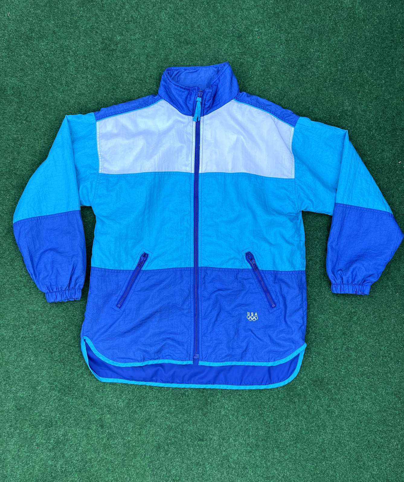 Vintage 90s USA Olympic Nike Colorblock Windbreaker Adult Large