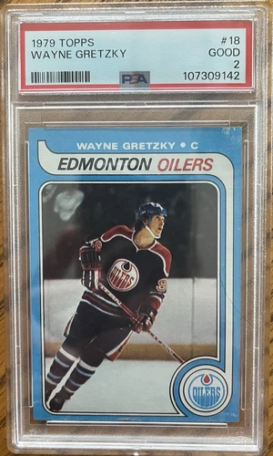 1979 Topps Wayne Gretzky rookie card #18 - PSA 2
