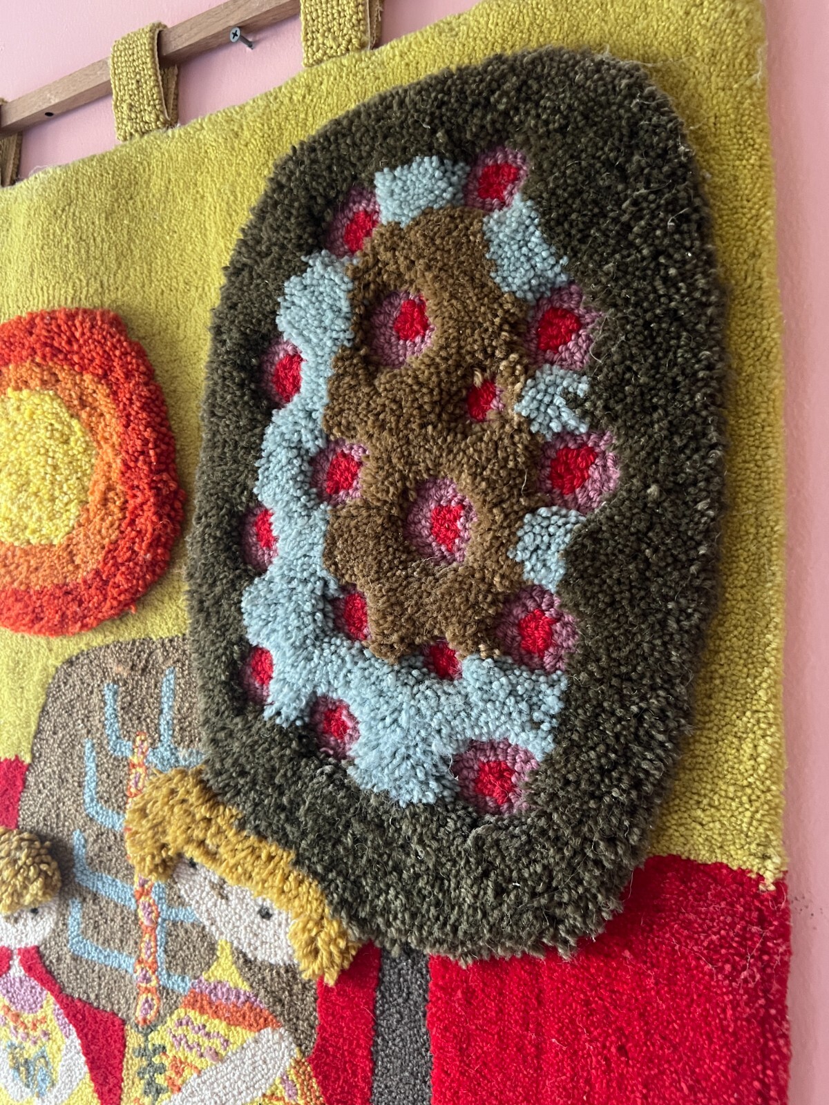 Vintage 1960's Mid Century Modern Evelyn Ackerman ERA Industries Tapestry