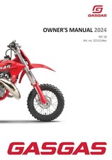 GAS GAS GASGAS Owners Manual Book Guide 2024 MC 50