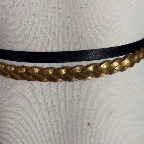 BDG | Women’s | Belts | M | Braided Gold Skinny Belt - Picture 3 of 3