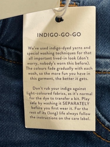 Boden Stretch Skinny Jeans Size 9Y Elastic Waist Pull On Jegging Dark Wash NWT - Picture 8 of 8